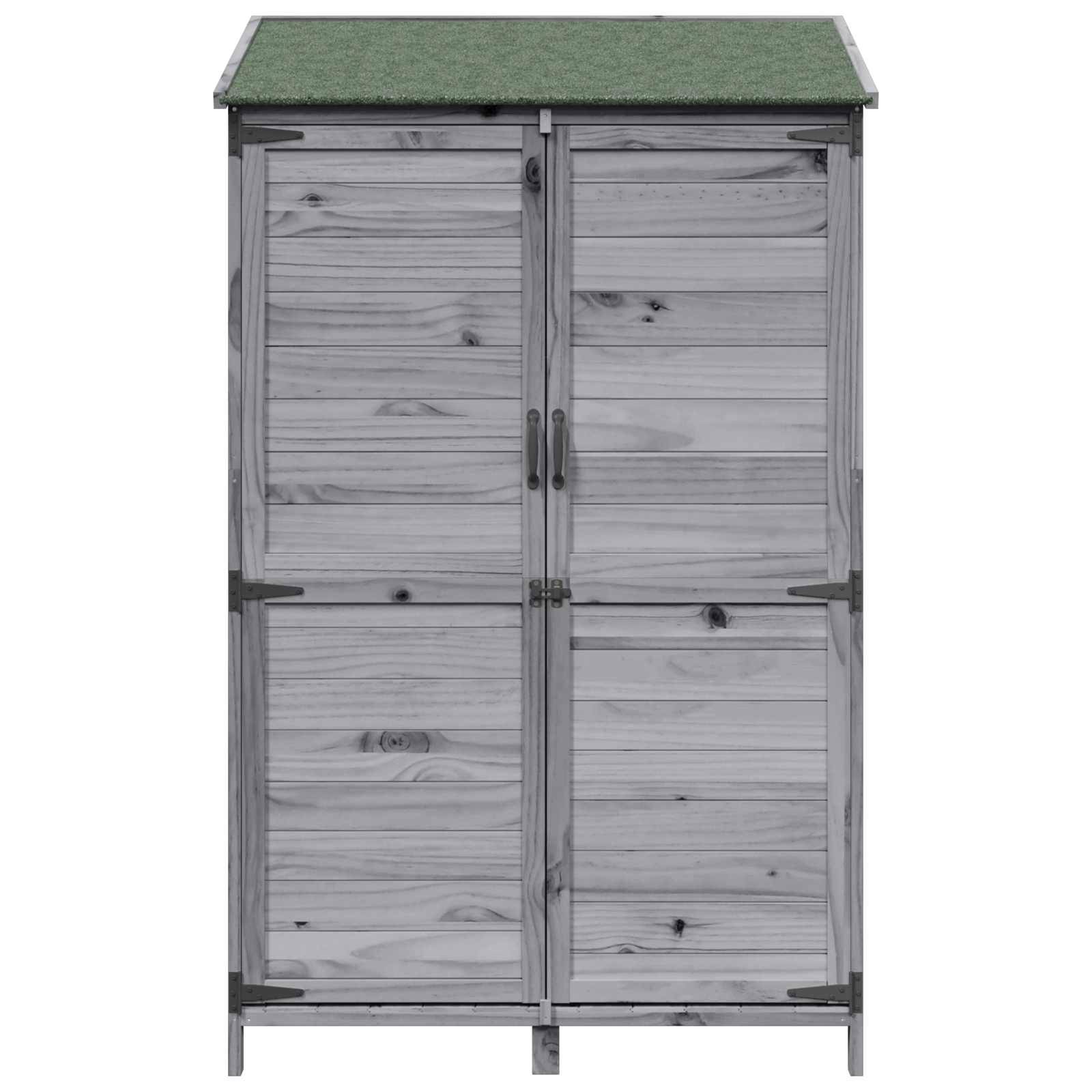 Vidaxl - Abri de jardin Gris 106,5 x 56 x 176 cm Bois d'ingénierie vidaXL 42033450 - Image 6