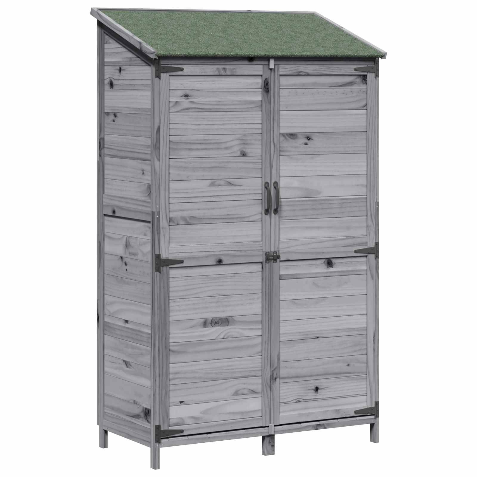 Vidaxl - Abri de jardin Gris 106,5 x 56 x 176 cm Bois d'ingénierie vidaXL 42033450 - Image 2