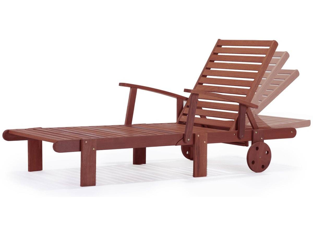 Habitat Et Jardin - Bain De Soleil Pliant En Bois Exotique "tokyo" - Mahogany- Marron Acajou -habitat Et Jardin - Image 2