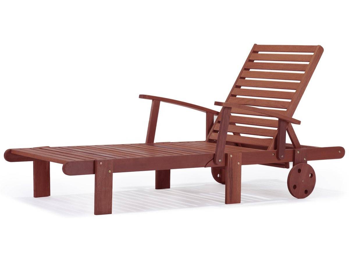 Habitat Et Jardin - Bain De Soleil Pliant En Bois Exotique "tokyo" - Mahogany- Marron Acajou -habitat Et Jardin - Image 1