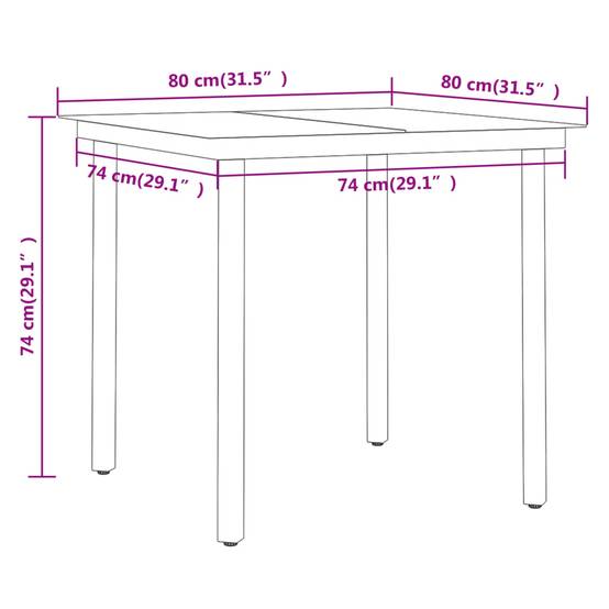 ComfortXL - Ensemble Repas de Jardin 2 Personnes, Table Carrée 80cm et Chaises en Résine Tressée Grise et Noire – ComfortXL Outdoor Living - Image 7