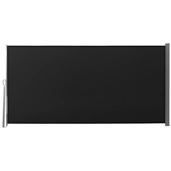 Store latéral rétractable métal polyester noir 300 x 0.01 x 160 cm - PANGIVO - Image 1