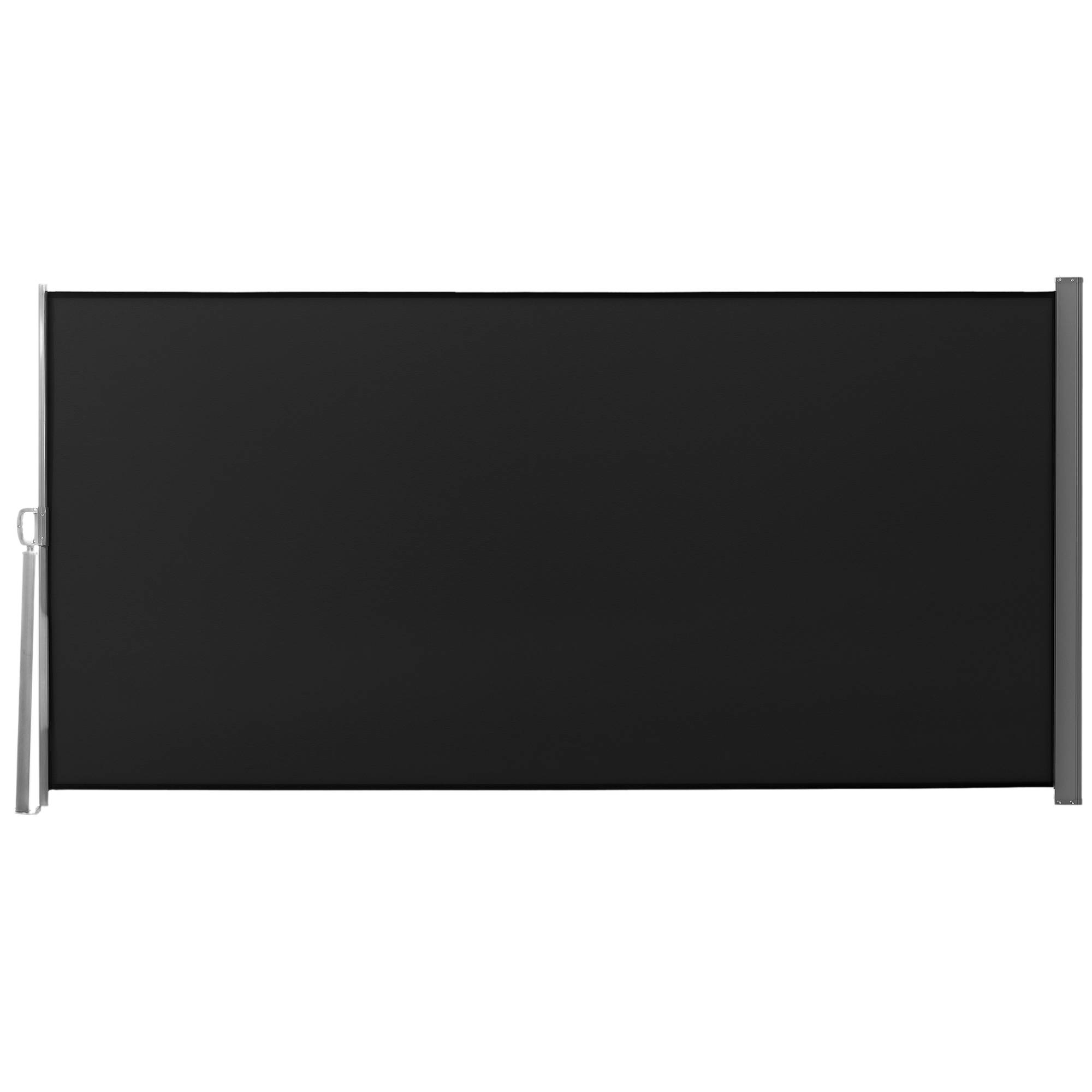 Store latéral rétractable métal polyester noir 300 x 0.01 x 160 cm - PANGIVO - Image 1