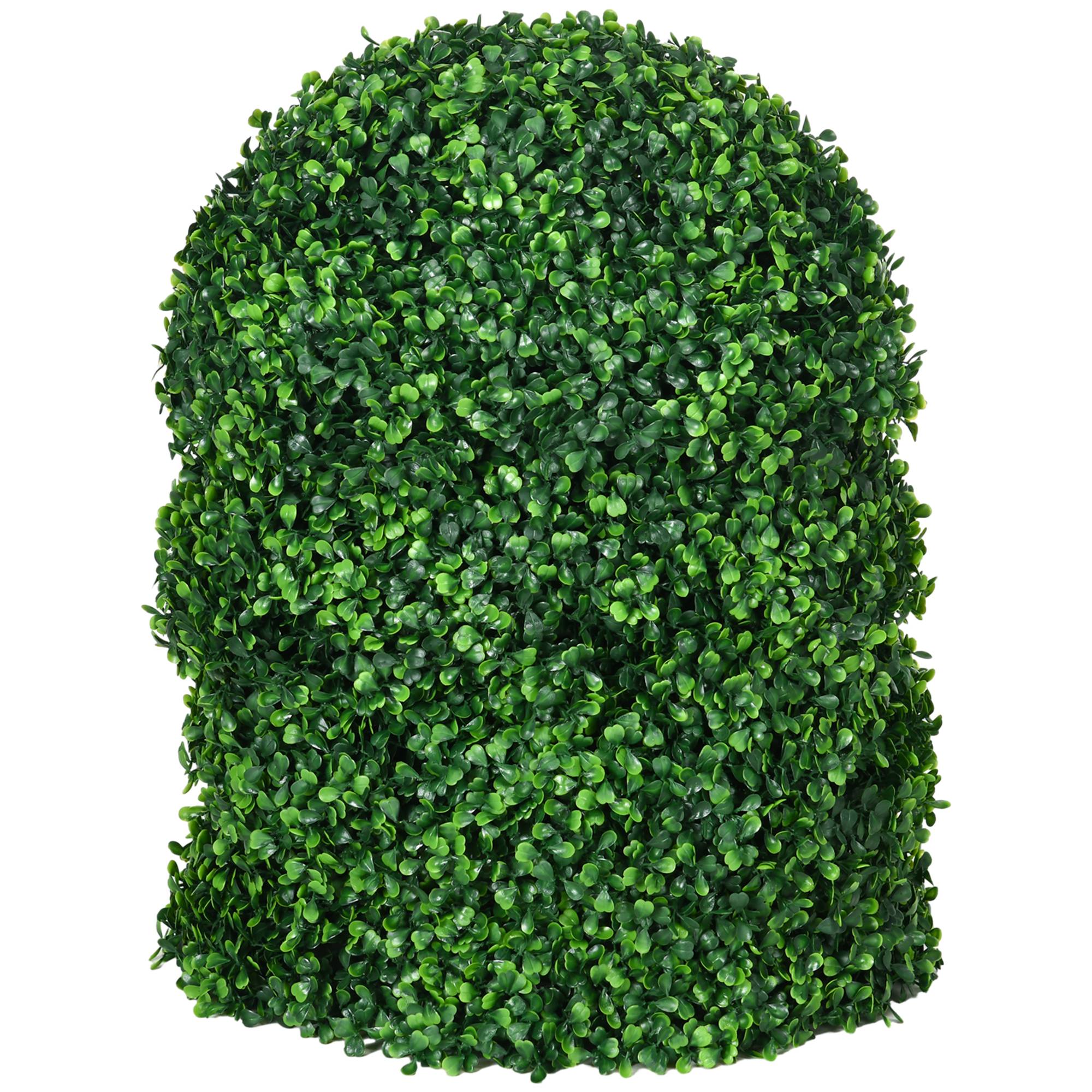 Sans Marque - Lot de 2 boules de buis, plantes artificielles vertes avec protection UV, idéales pour l'intérieur et l'extérieur. - Image 2