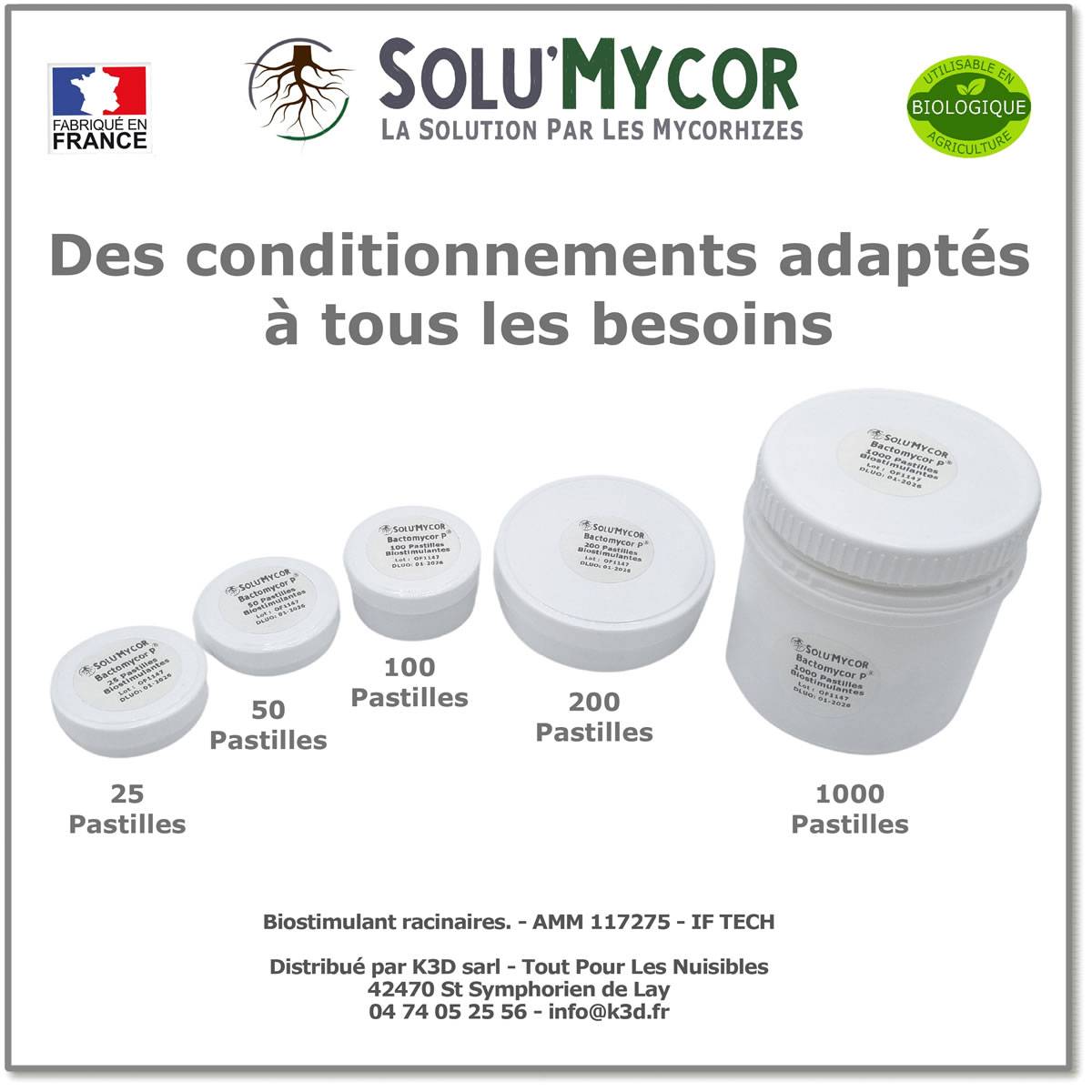 SoluMycor 200 Pastilles Biostimulantes Rosiers Semis Plantation Mycorhizes Favorise le Developpement Racinaire - Image 2