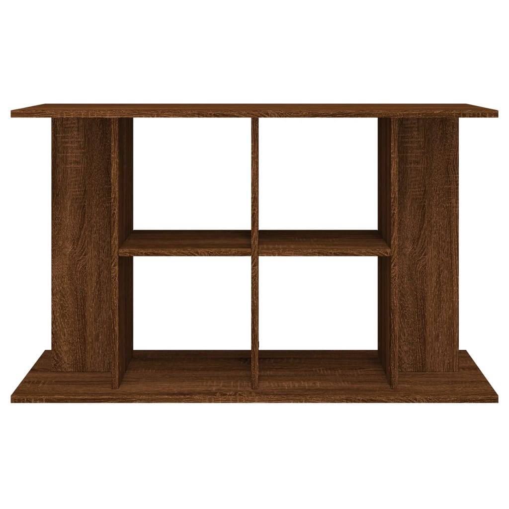 Meuble pour Aquarium Bois d'Ingénierie pour Salon avec Rangement 100x40x60 cm Chêne Marron - ComfortXL Outdoor Living - Image 4