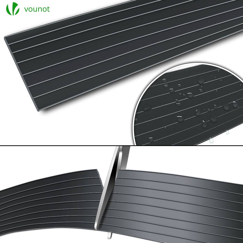 Kit de lamelles occultantes PVC brise vue 300m x 4.7cm avec 600 clips Noir - Image 7