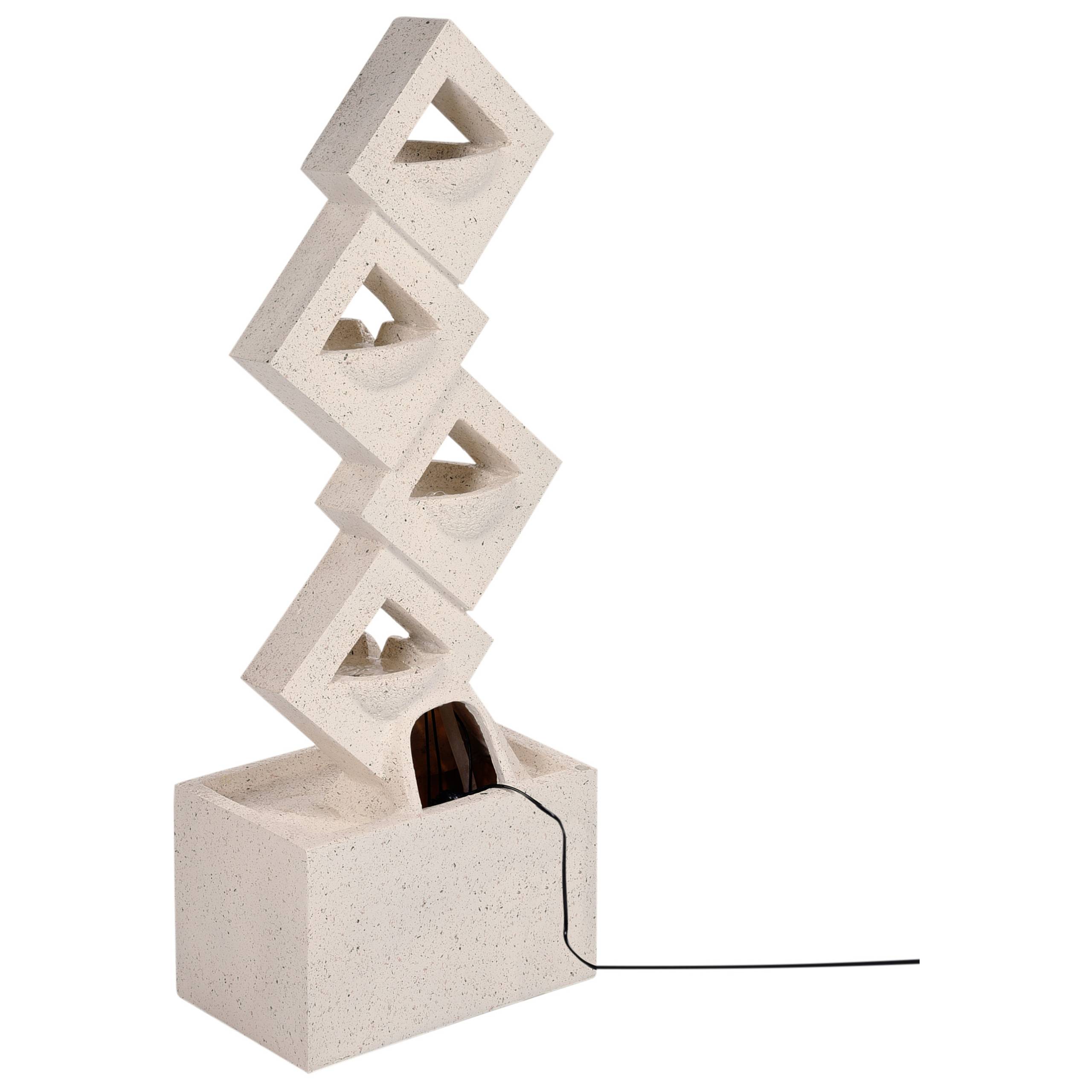 Fontaine décorative Fibre d'argile Beige SHEGAR - Beliani - Image 6