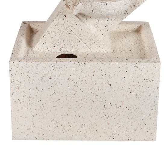 Fontaine décorative Fibre d'argile Beige SHEGAR - Beliani - Image 9