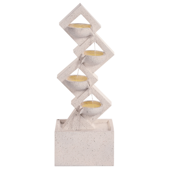 Fontaine décorative Fibre d'argile Beige SHEGAR - Beliani - Image 1