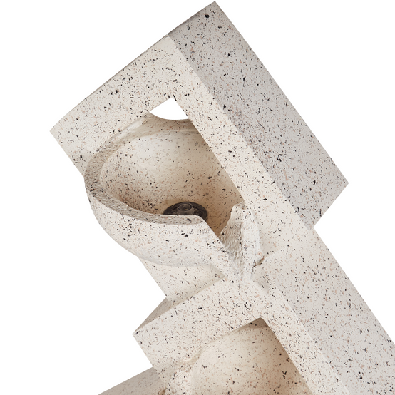 Fontaine décorative Fibre d'argile Beige SHEGAR - Beliani - Image 8