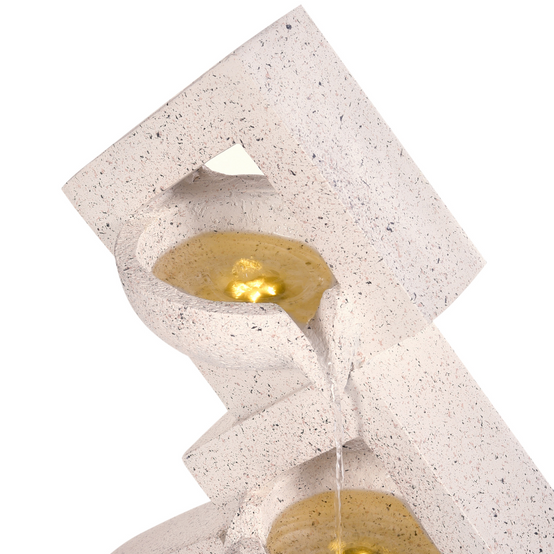 Fontaine décorative Fibre d'argile Beige SHEGAR - Beliani - Image 7