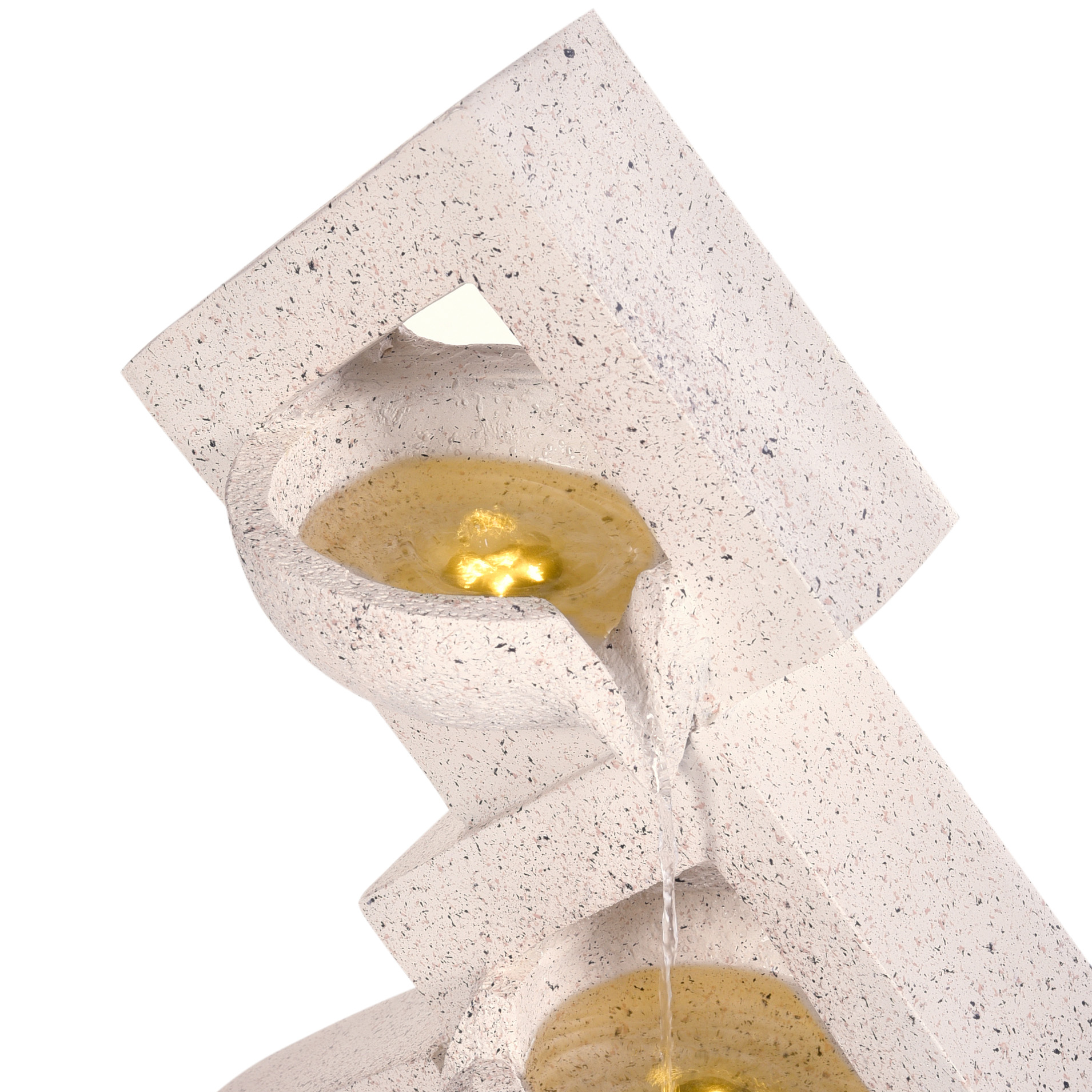 Fontaine décorative Fibre d'argile Beige SHEGAR - Beliani - Image 7