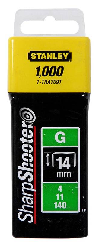 stanley - Agrafes 14 mm type G boîte de 1000 - STANLEY - 1-TRA709T - Image 2