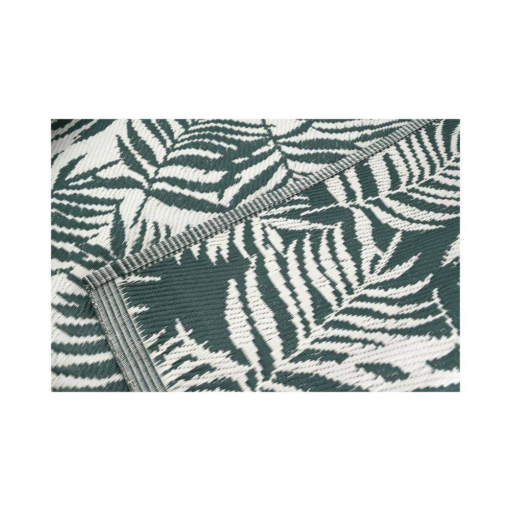 Aubry Gaspard - Tapis d'extérieur en polypropylène 120 x 180 cm Exotique - Vert - Image 2