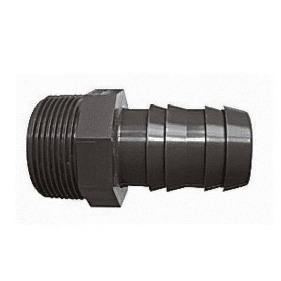 Fitt - Raccord 1pouce 1/2 male à visser et 38 mm cannelé - Image 1