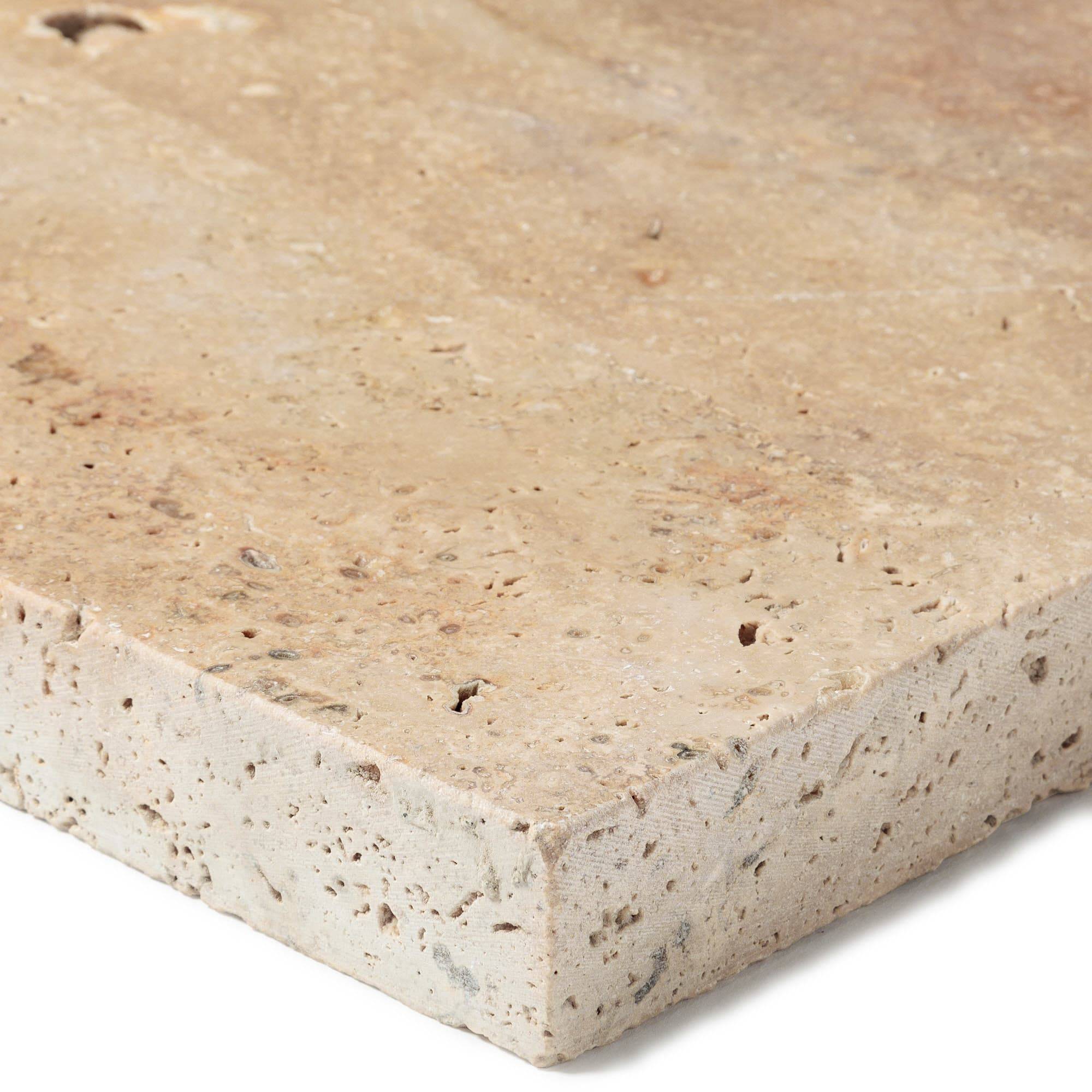 RO'MA Nature - Pas japonais Rectangle Travertin Beige Nuancé 61x40,6x3 cm (à l'unité) - RO'MA NATURE - Image 2