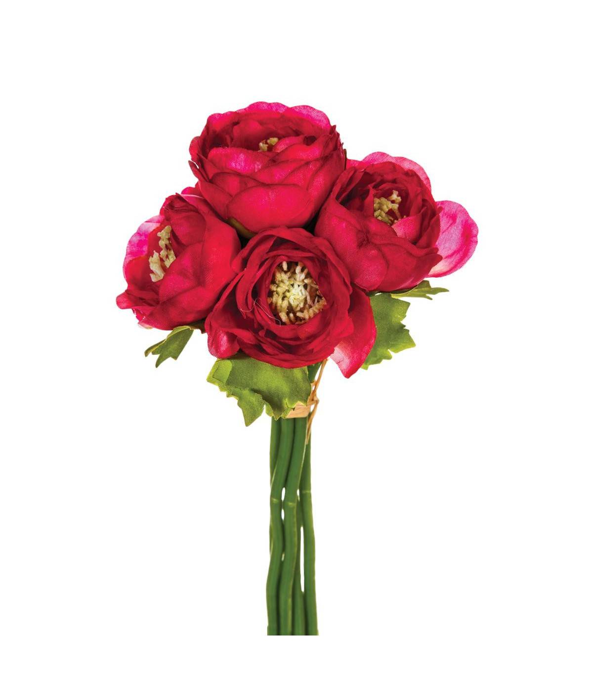Bouquet de Fleurs artificielles 6 Renoncules D. 12 x H. 25 cm - Image 1