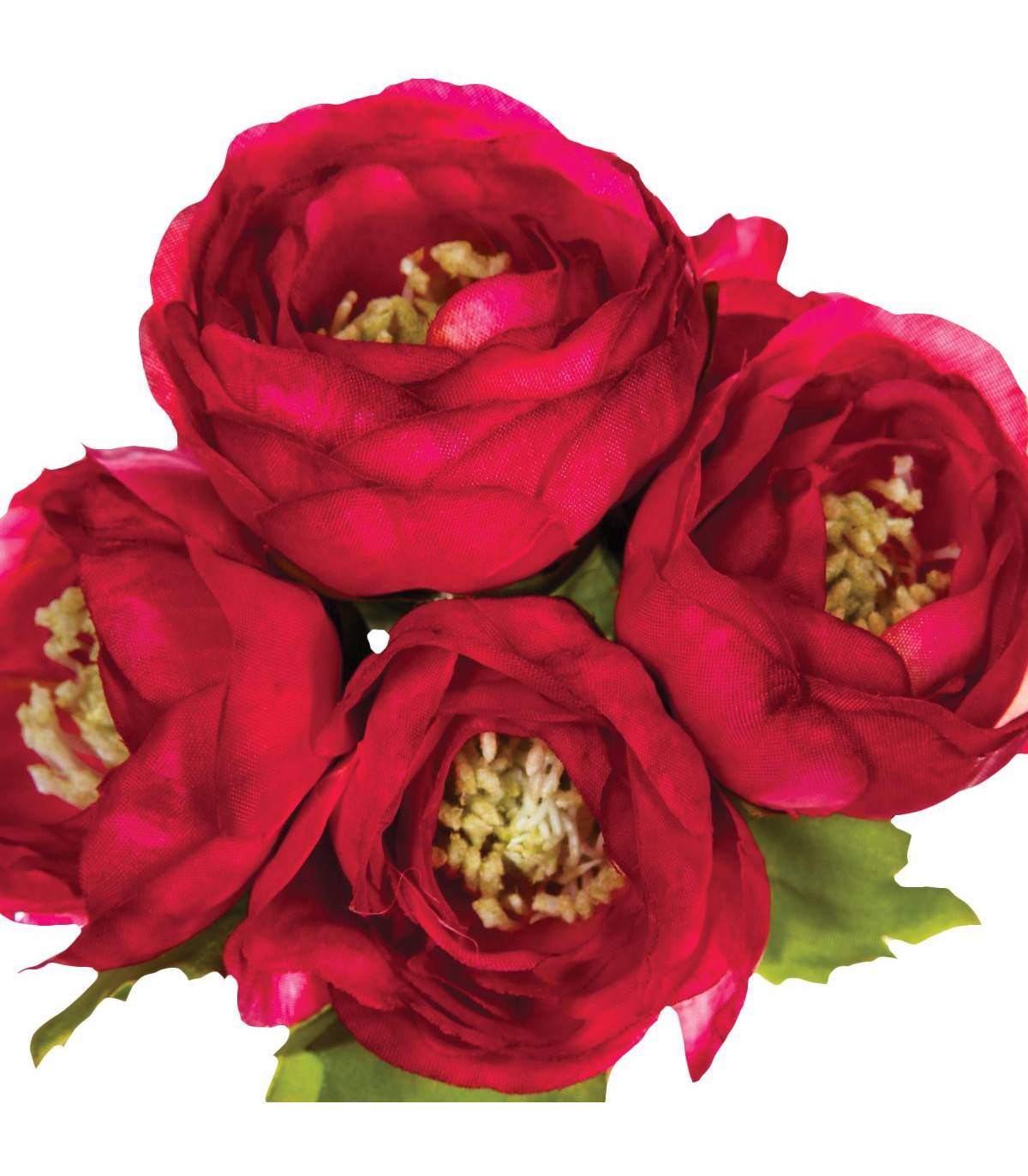 Bouquet de Fleurs artificielles 6 Renoncules D. 12 x H. 25 cm - Image 2