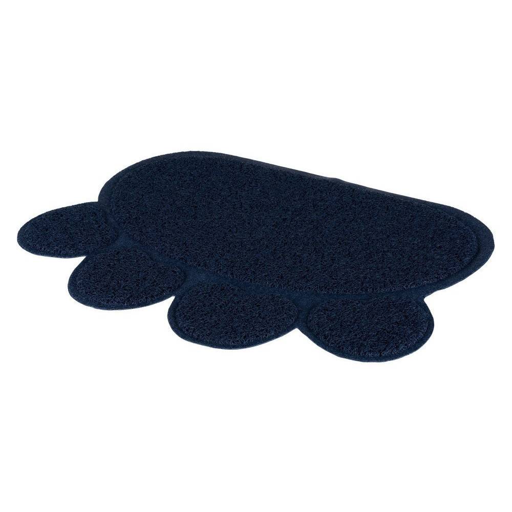 Animallparadise - Tapis pour bac à litière patte bleu 60 x 45 cm  pour chat