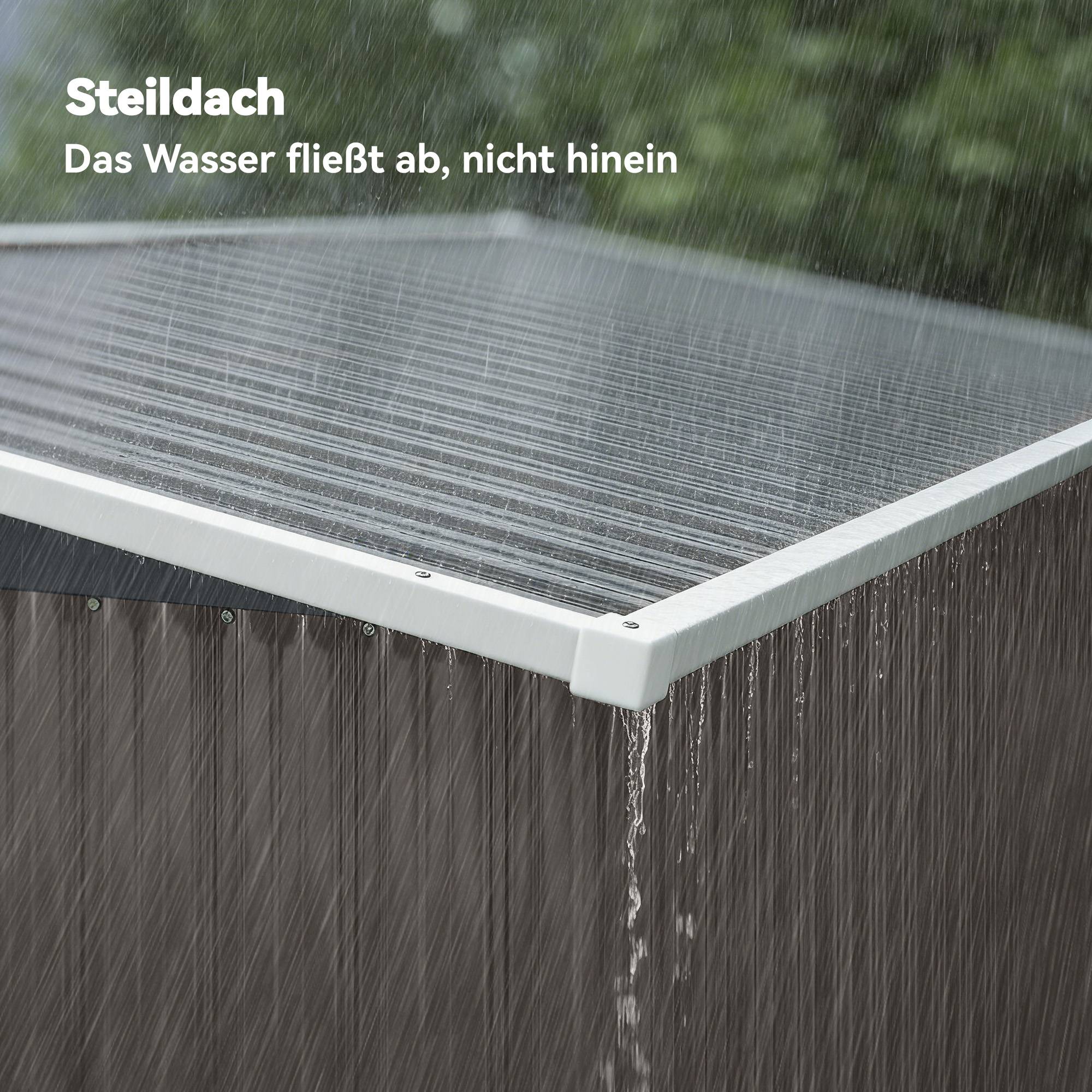 ComfortXL - Abri de jardin acier galvanisé 234 x 132 x 185 cm gris clair 3 portes verrouillables avec ventilation - Image 6