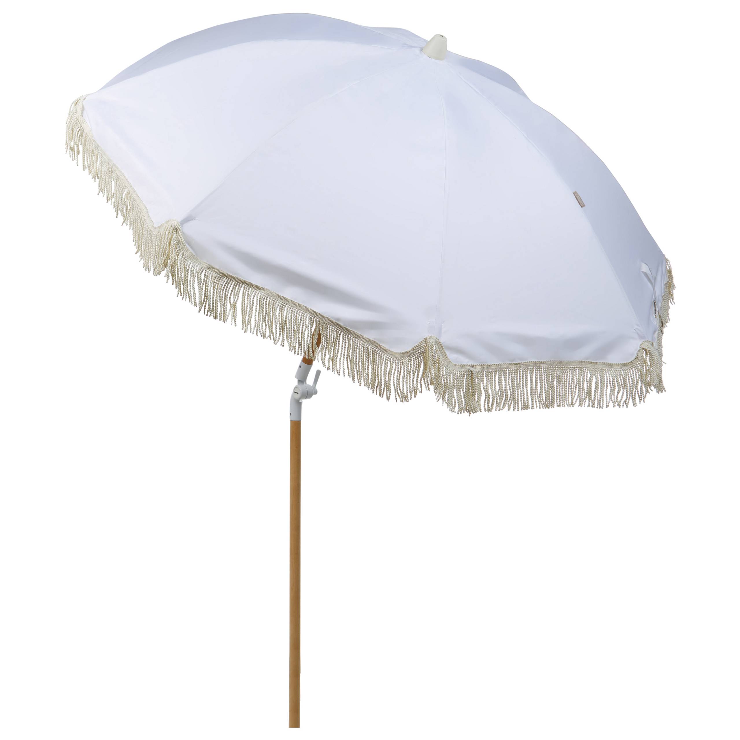 Beliani - Parasol droit Tissu Blanc MONDELLO - 150x150x210- Beliani - Image 5