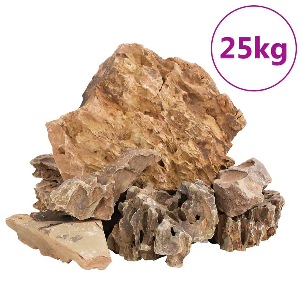Pierres du Dragon pour Aquarium Décoration Aquascaping Naturel 25 kg 5-30 cm Marron - ComfortXL Outdoor Living - Image 2