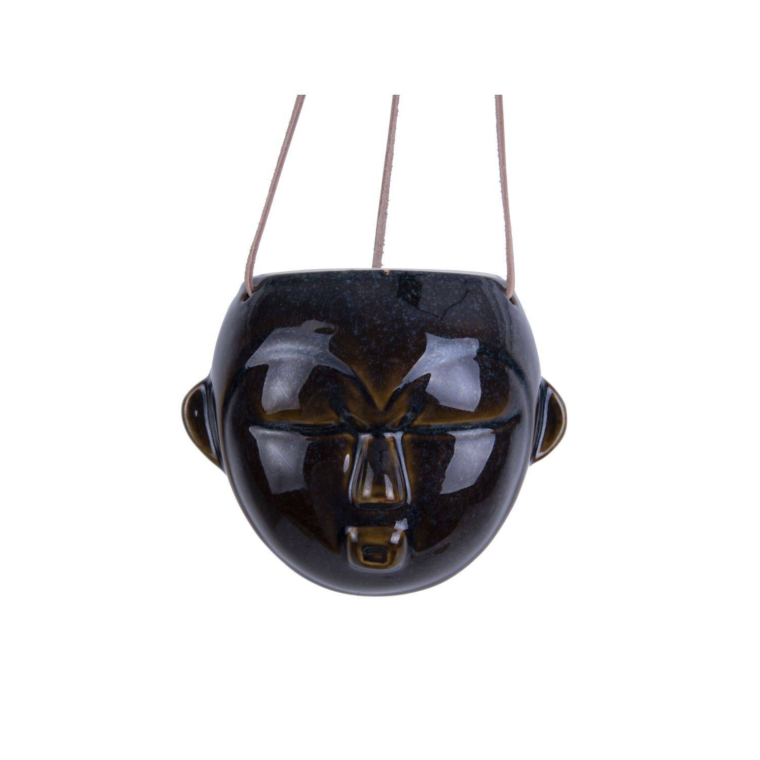 Sans Marque - Cache-pot design rond suspendu Mask - Image 1