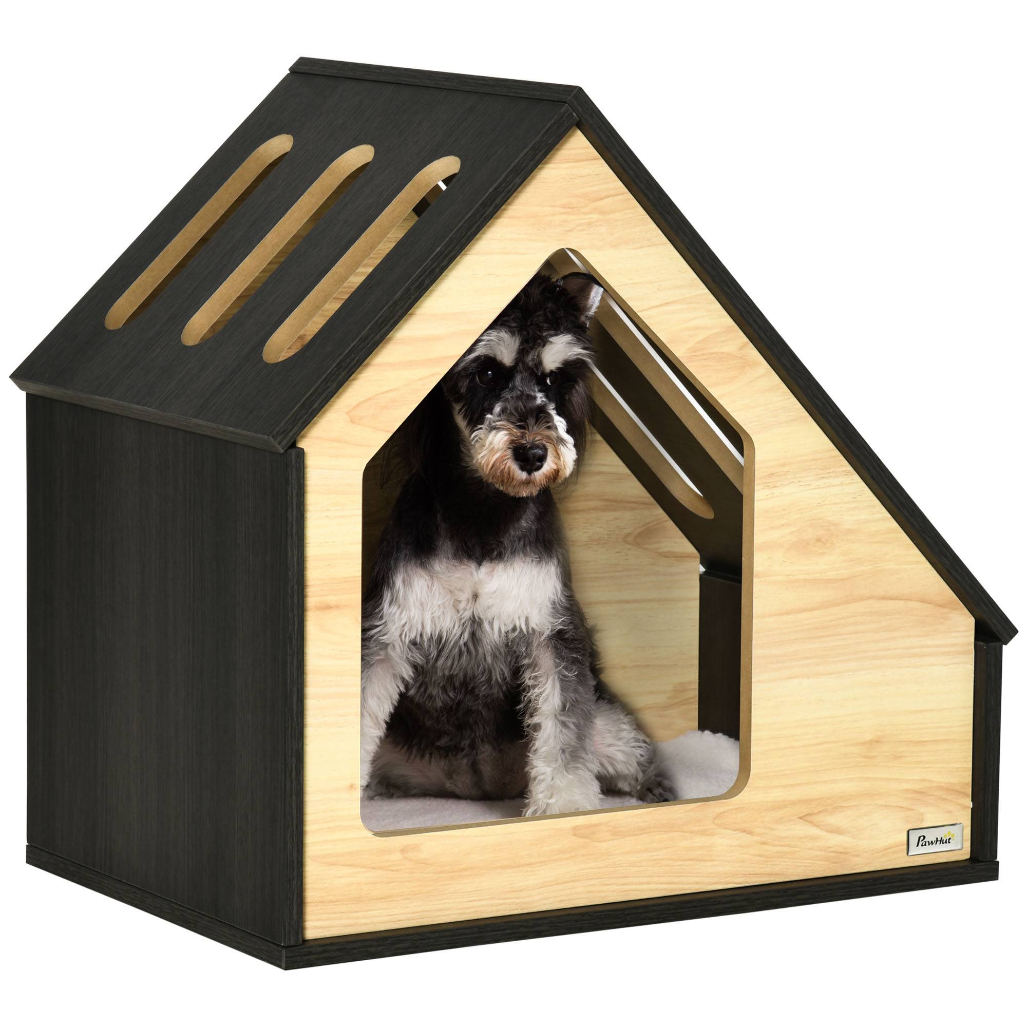 Niche d'intérieur pour chien bois MDF marron 60 x 40 x 59.2 cm - PANGIVO