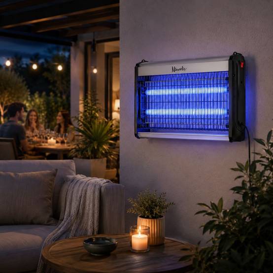 Lampe Anti Moustique Intérieur Extérieur 2500V Technologie LED 14W Surface 120m² Elimine Mouches Moucherons & Insectes volants - Image 4