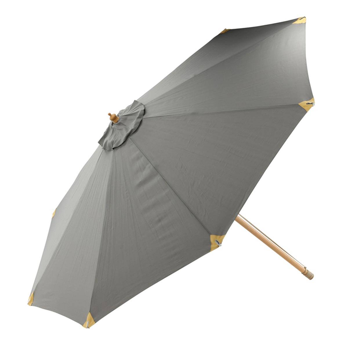 Parasol Inclinable en Bois "Nypo" 330cm Gris - Image 1