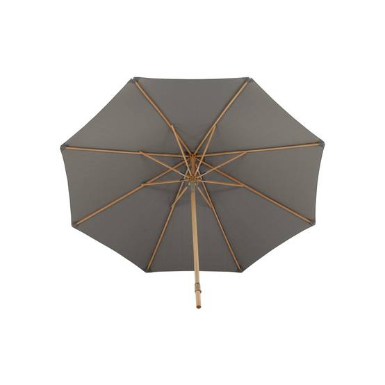 Parasol Inclinable en Bois "Nypo" 330cm Gris - Image 10