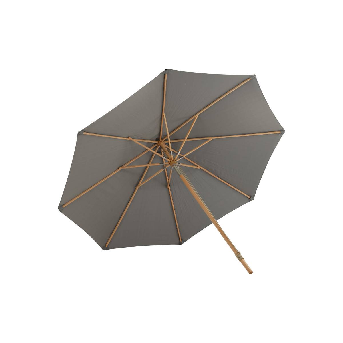 Parasol Inclinable en Bois "Nypo" 330cm Gris - Image 9