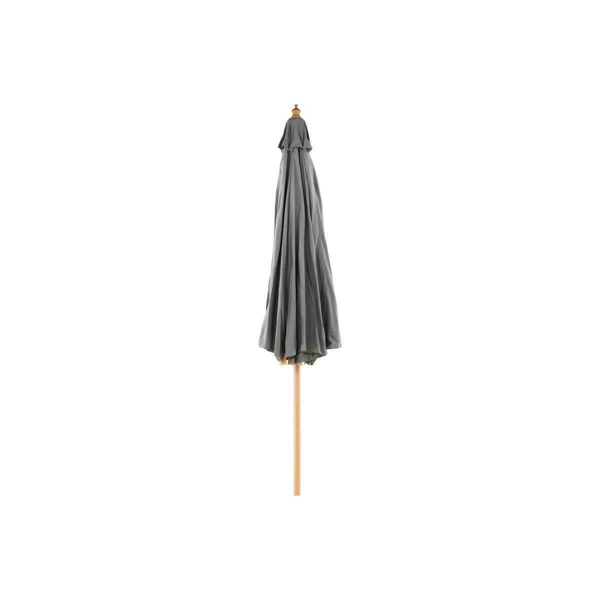 Parasol Inclinable en Bois "Nypo" 330cm Gris - Image 6