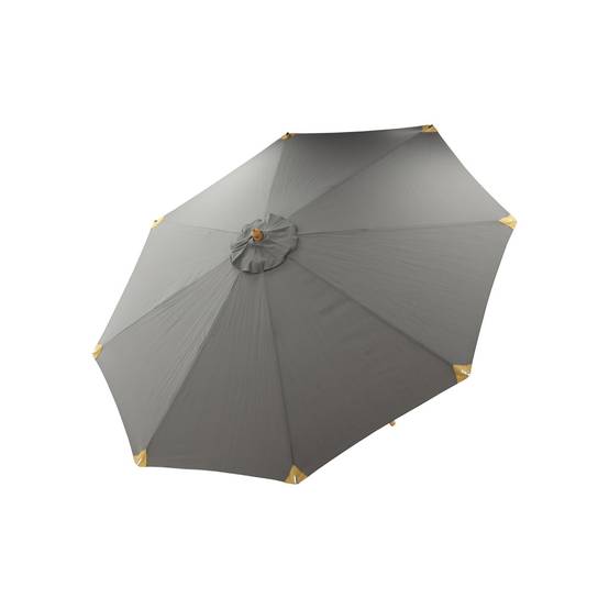 Parasol Inclinable en Bois "Nypo" 330cm Gris - Image 4