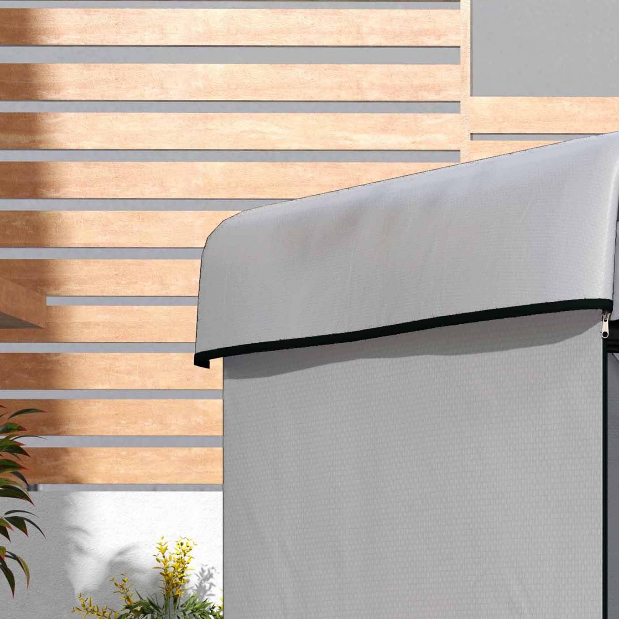 Housse de protection Polyéthylène pour meubles de jardin Imperméable 215x155x150cm Gris - ComfortXL Outdoor Living - Image 10