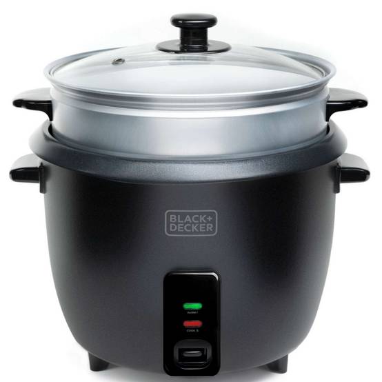 Cuiseur à riz 1.8l 700w avec panier vapeur noir BXRC1800E Black+decker - Image 2