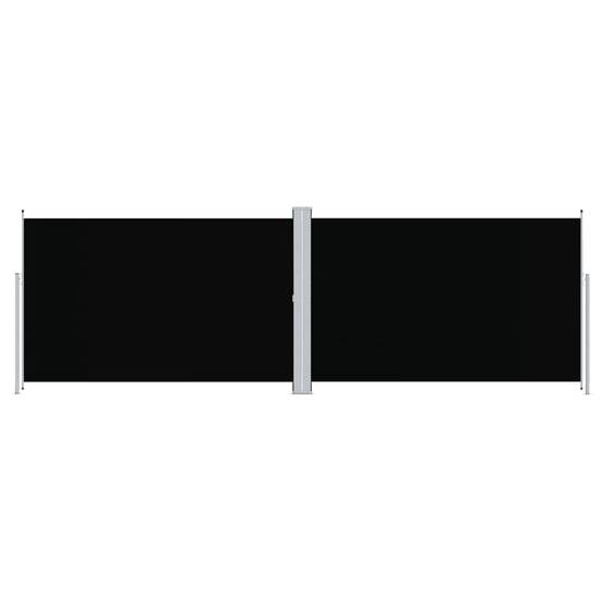 Store Banne - Auvent latéral rétractable Noir 200x600 cm - MEUBLE PRO-JU4933 - Image 1