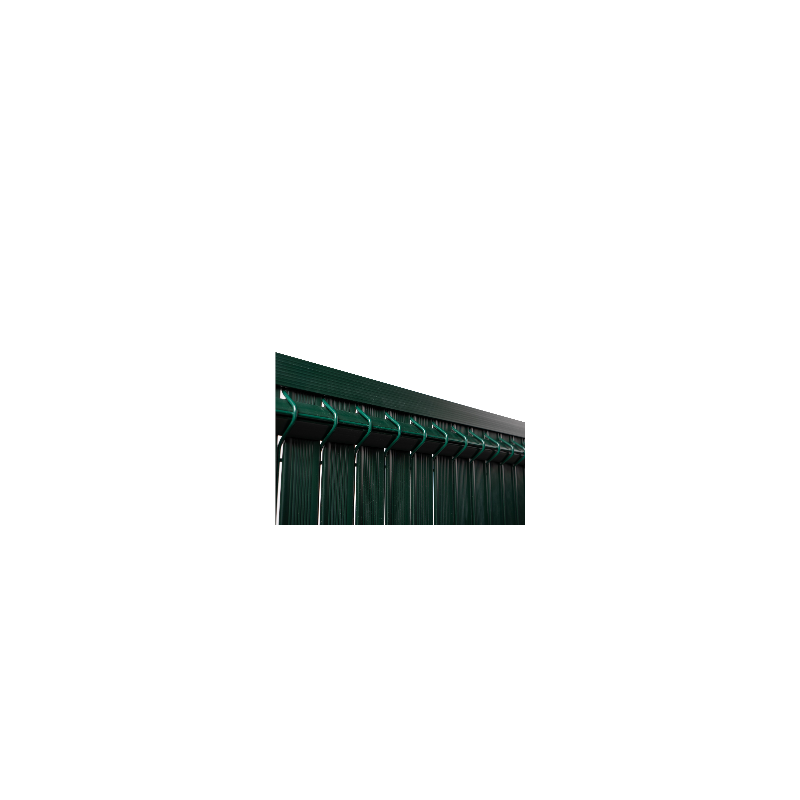 Kit occultation lamelles PVC pour panneau rigide maille 55 H 1m73 L 2m50 Vert - Easy Clôture - Image 3