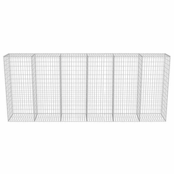 PANGIVO - Mur en gabion avec couvercles Acier galvanisé Argenté 300 x 50 x 150 cm - PANGIVO - Image 5