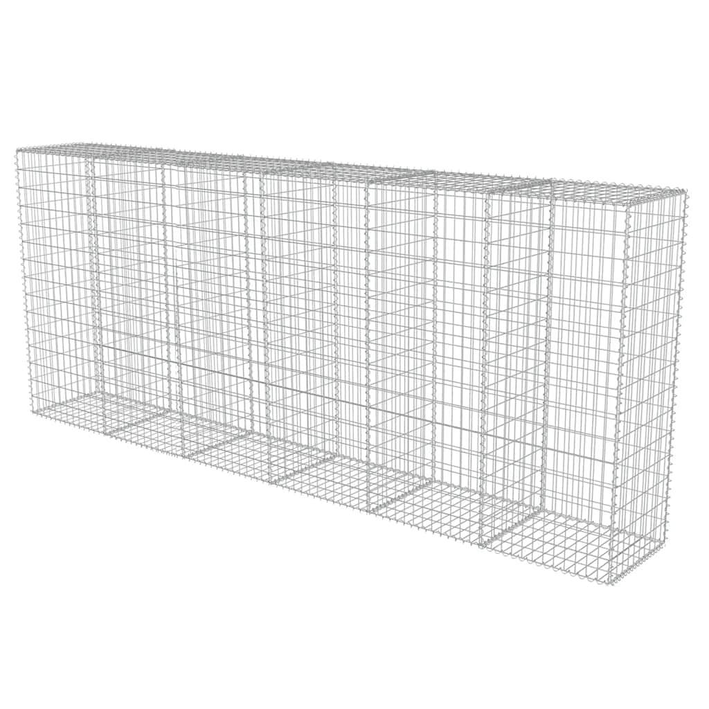 PANGIVO - Mur en gabion avec couvercles Acier galvanisé Argenté 300 x 50 x 150 cm - PANGIVO - Image 4