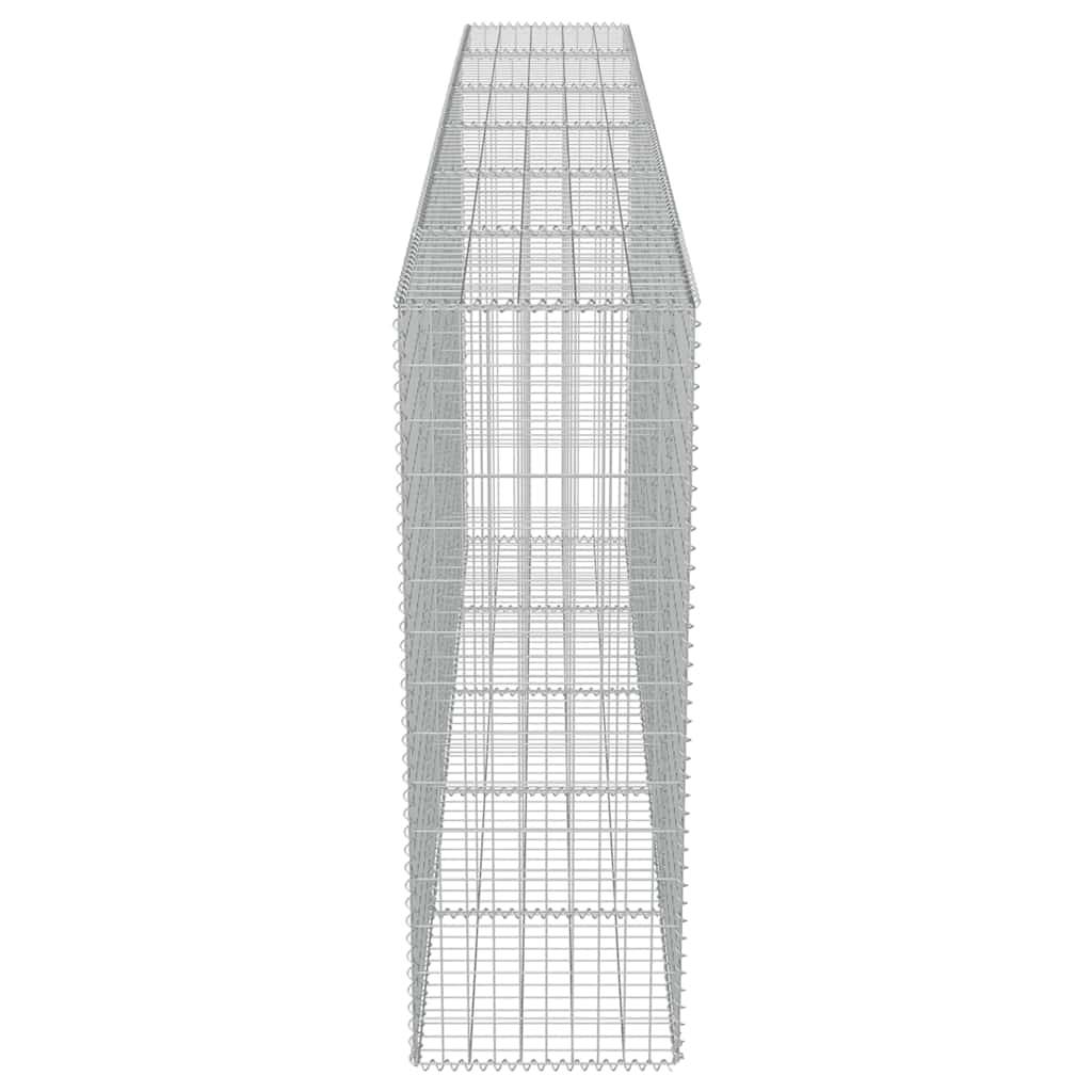 PANGIVO - Mur en gabion avec couvercles Acier galvanisé Argenté 300 x 50 x 150 cm - PANGIVO - Image 6