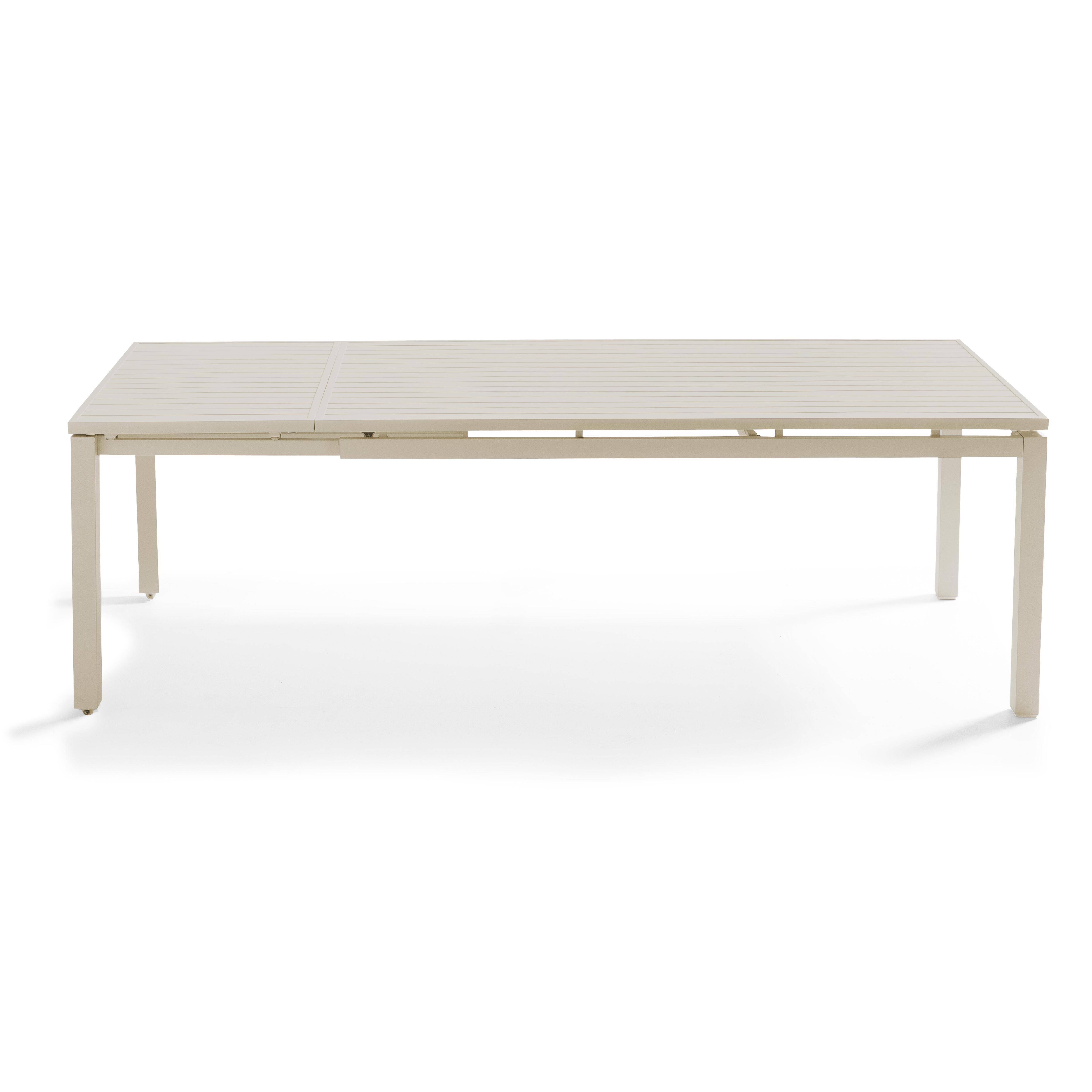 Oviala - Table de jardin extensible en aluminium 8 à 10 places crème Galilée - Oviala - Image 3
