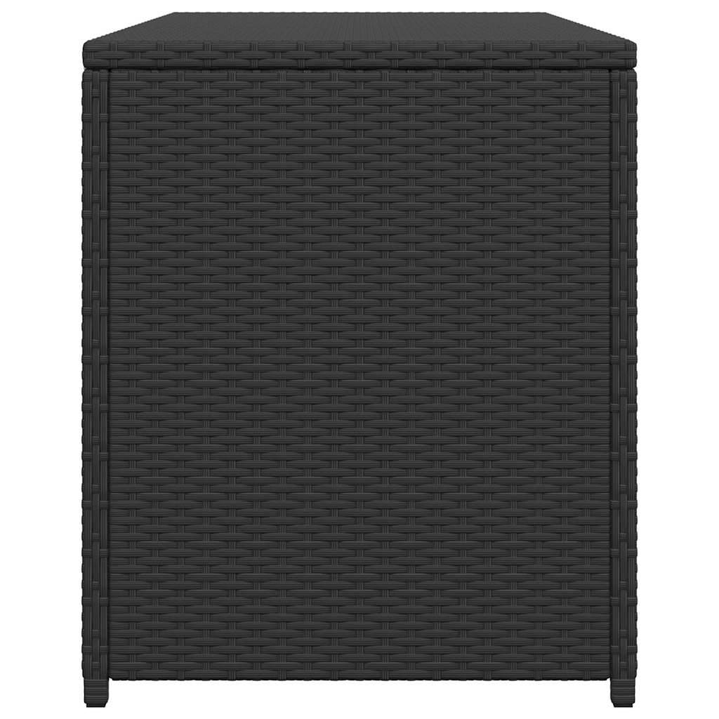 Coffre de Rangement Jardin Résine Tressée Étanche pour Coussins Terrasse Noir 120x50x60 cm – ComfortXL Outdoor Living - Image 7