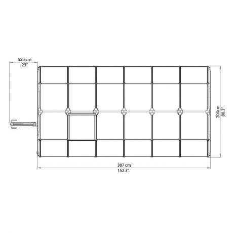 Canopia - Serre de jardin en polycarbonate Rion Eco Grow 7,90 m², Ancrage au sol Oui - Image 5