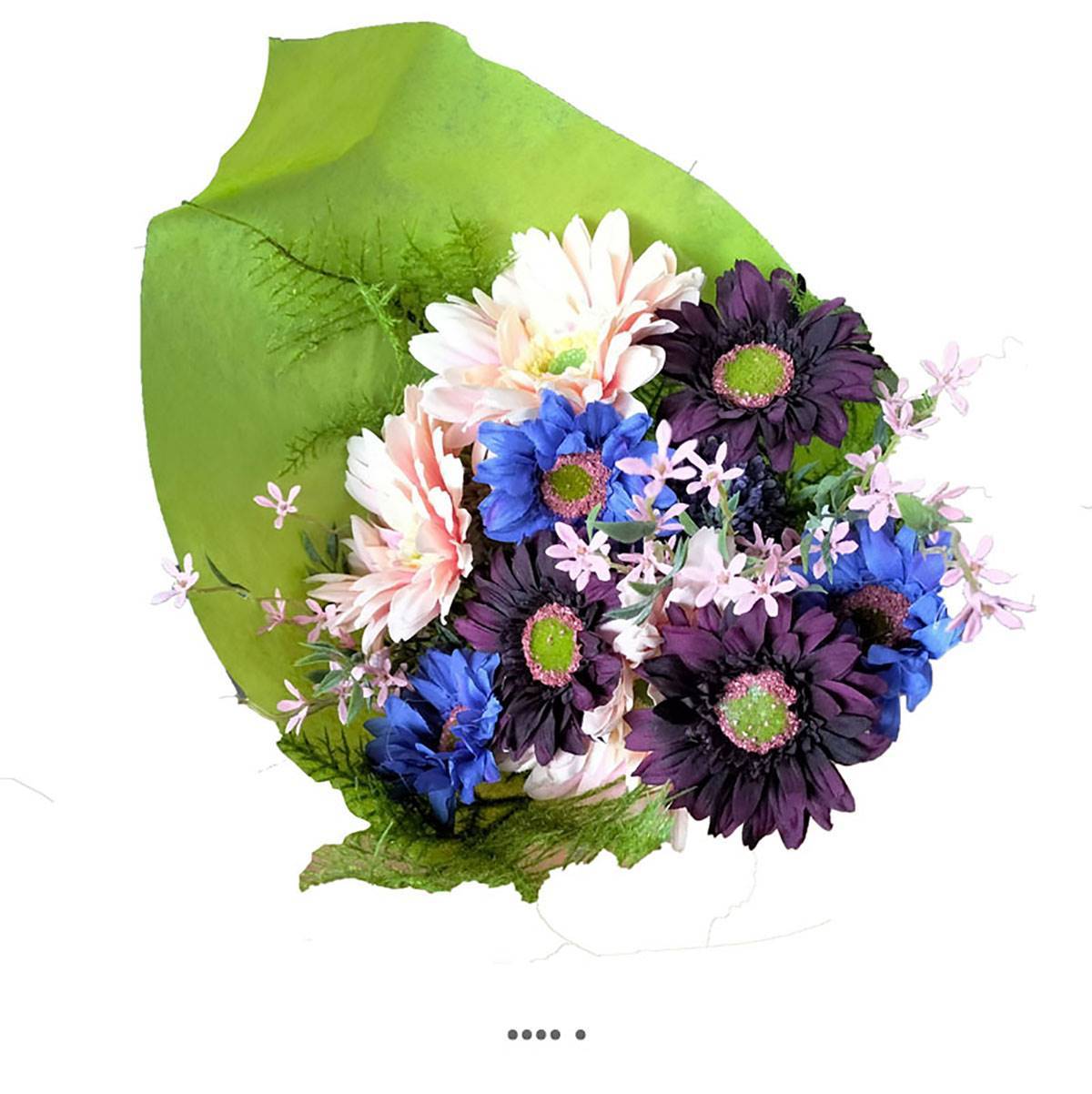 Artificielles - Superbe bouquet de fleurs artificielles ADORABLE création fleuriste H 50 cm D 30 cm - Image 1