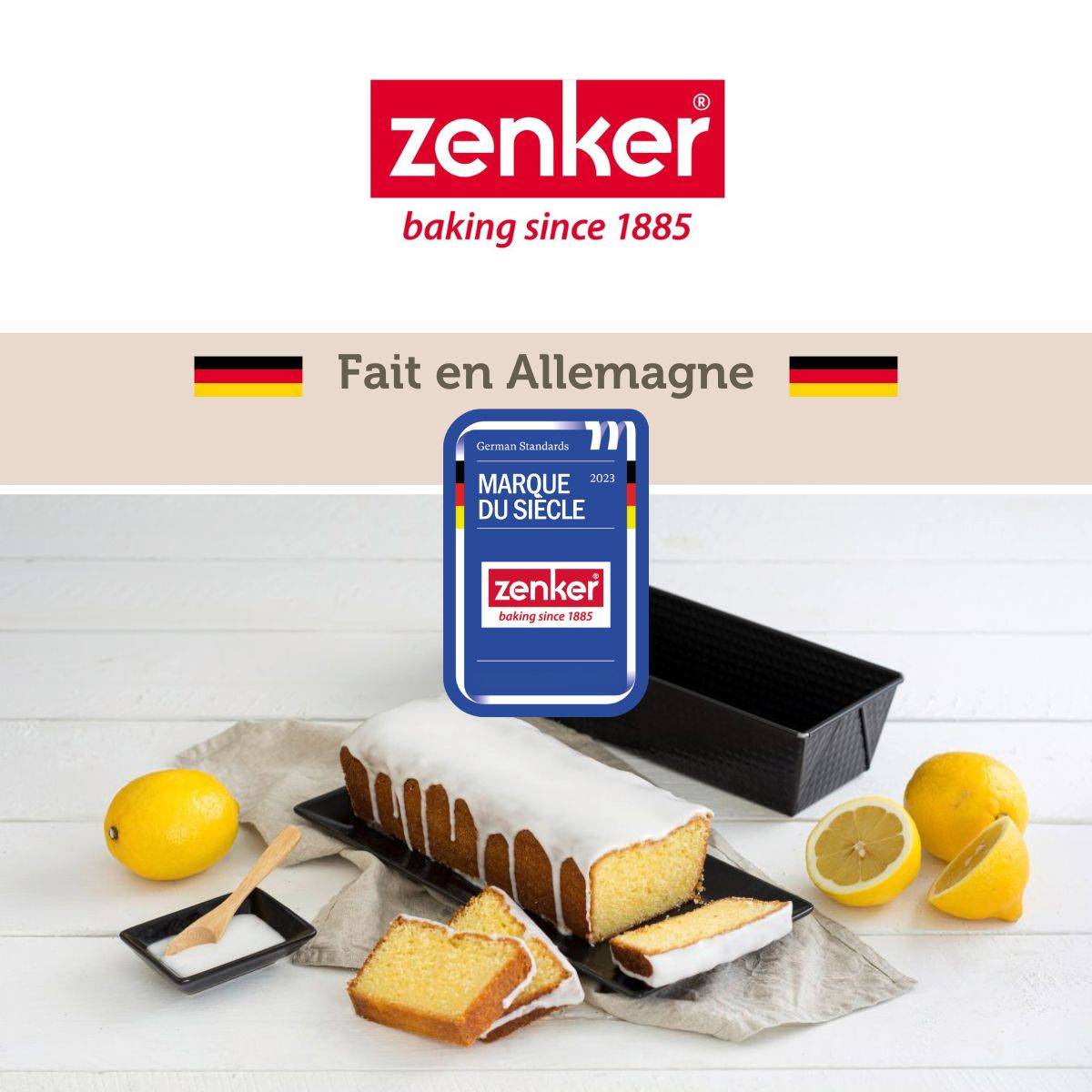 Set pâtisserie avec moule à pain 31 cm, 2 bols à mixer, verre mesureur et spatule Zenker - Image 8