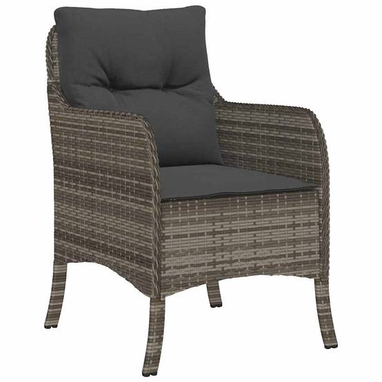 ComfortXL - Table et Chaises de Jardin 5 Pcs Poly Rotin Gris Set Repas Extérieur – ComfortXL Outdoor Living - Image 6