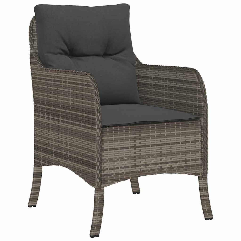 ComfortXL - Table et Chaises de Jardin 5 Pcs Poly Rotin Gris Set Repas Extérieur – ComfortXL Outdoor Living - Image 6