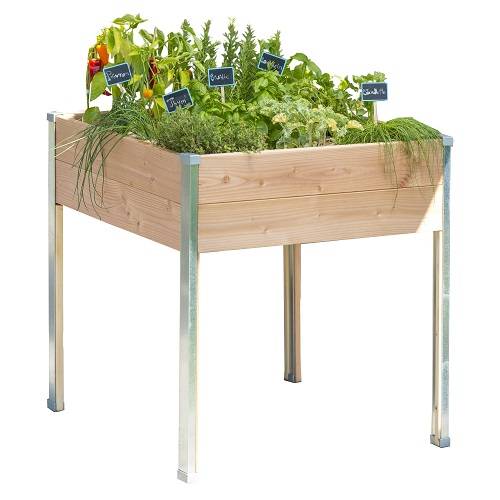 Mon Petit Potager - Bac potager sur pieds Design - Bois Douglas non traité - 80 x 75 x H80cm - mon PETIT POTAGER